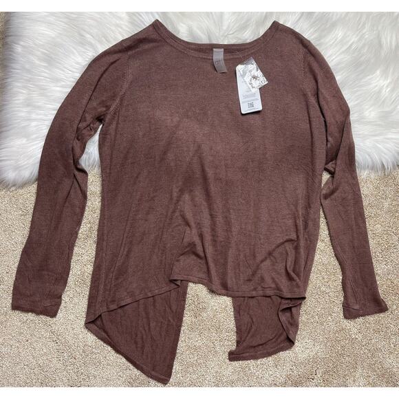 zuda Tops - Zuda Women's Size Medium NWT Long Sleeve Top Pullover Knit Open Back Stretch